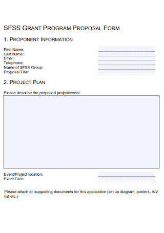 Grant Program Proposal Form