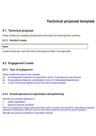 Simple Technical Proposal Template 