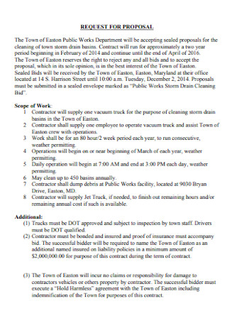 Town Cleaning Proposal Template