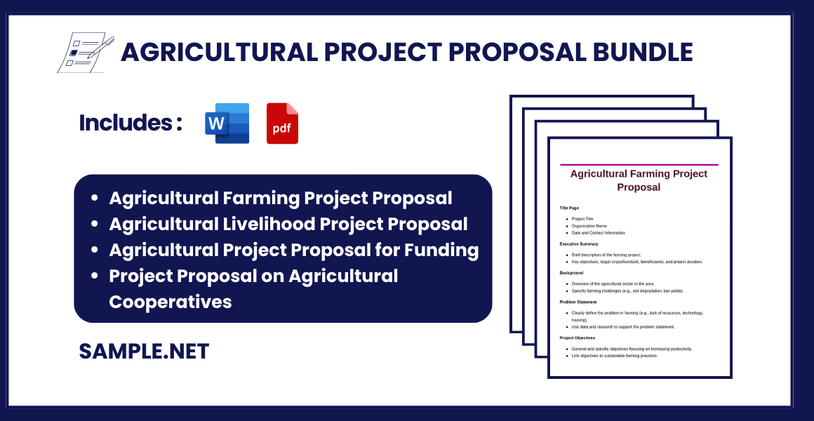 agricultural project proposal bundle