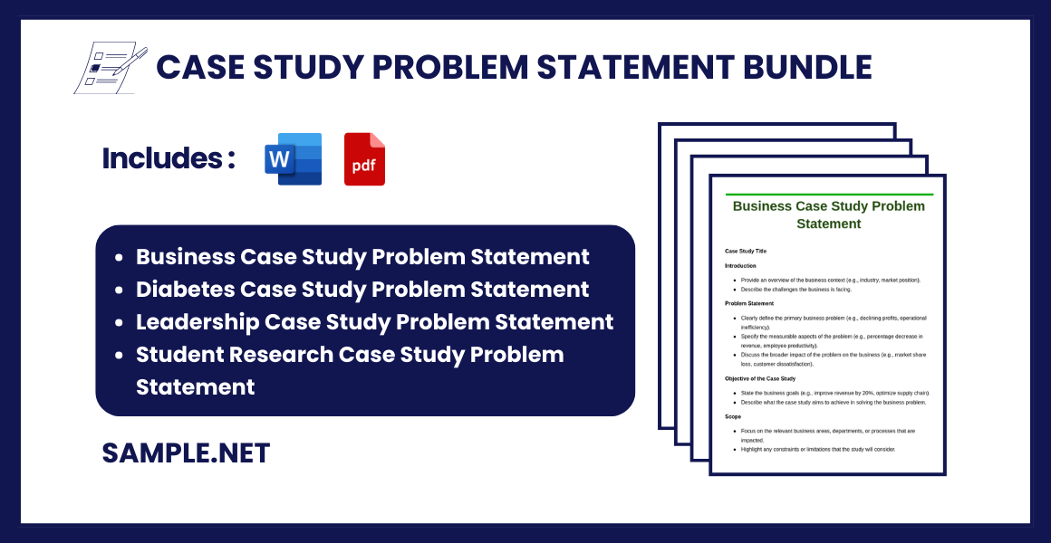 case study problem statement bundle