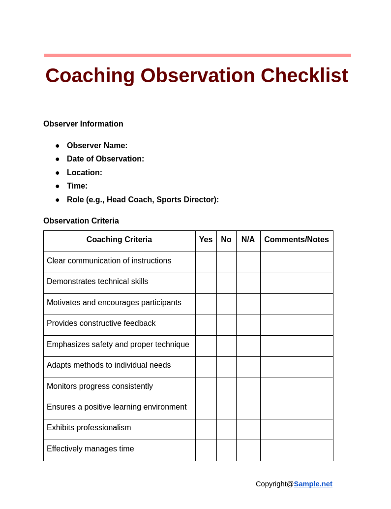 Coaching Observation Checklist Google Docs 11 05 2024 11 55 AM