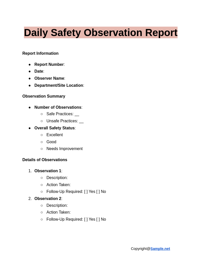 Daily Safety Observation Report Google Docs 01 08 2025 04 33 PM