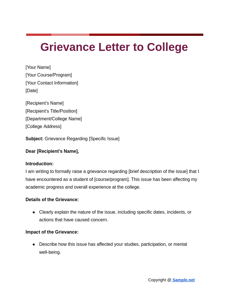 Grievance Letter to College Google Docs 10 29 2024 11 27 AM