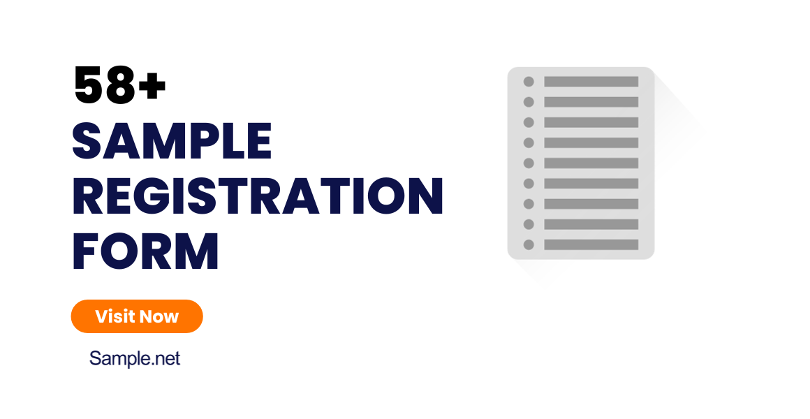 58+ SAMPLE Registration Form Templates in PDF | MS Word | Google Docs