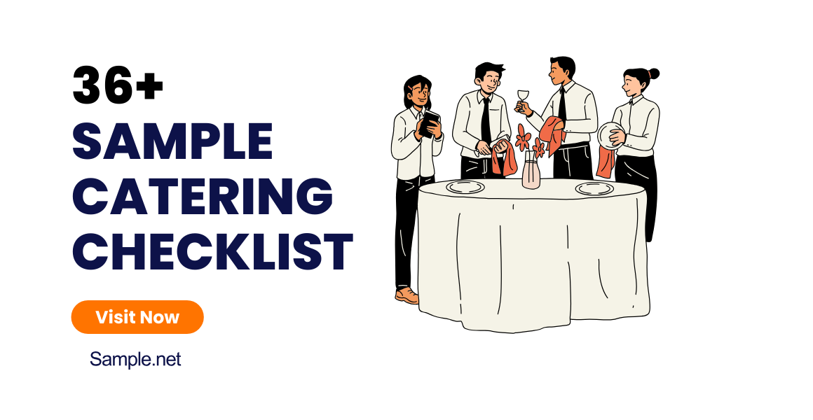 SAMPLE Catering Checklist Templates