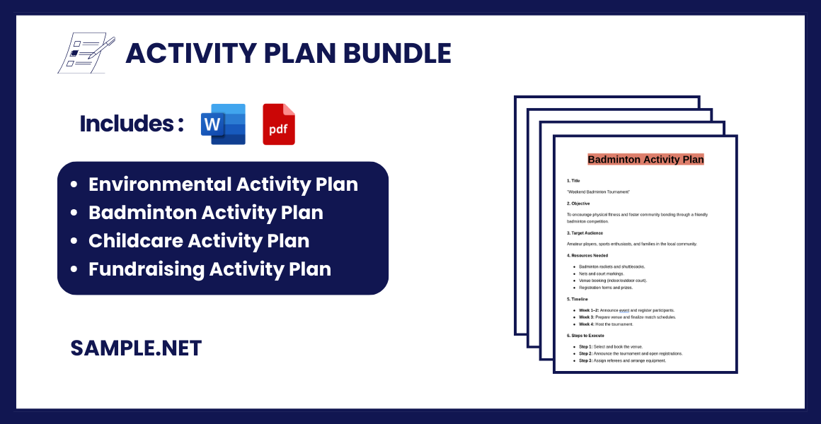 activity plan bundle