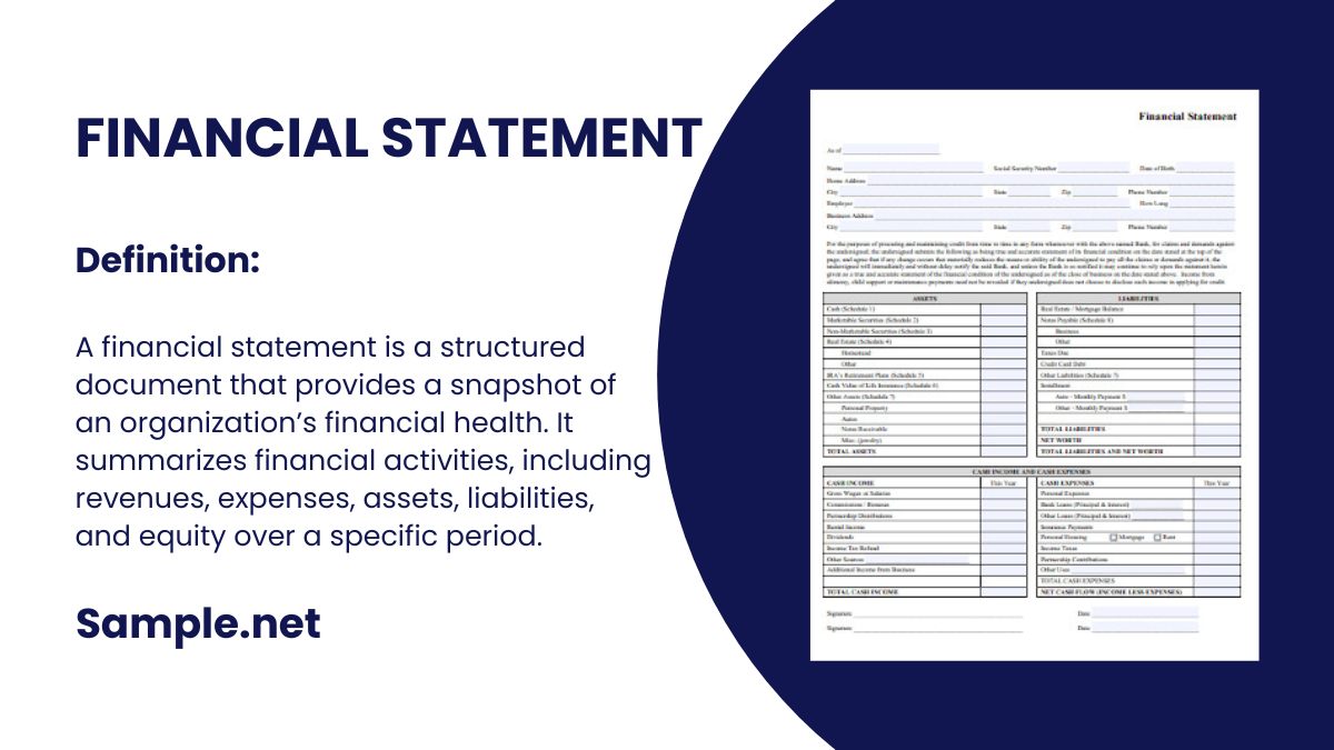 financial statement