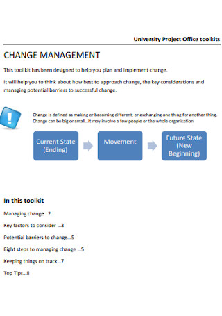 Project Office Change Management Plan