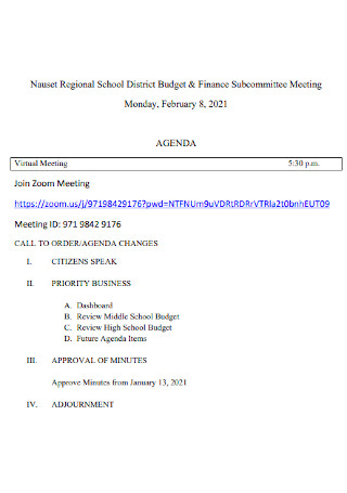 Regional School District Budget