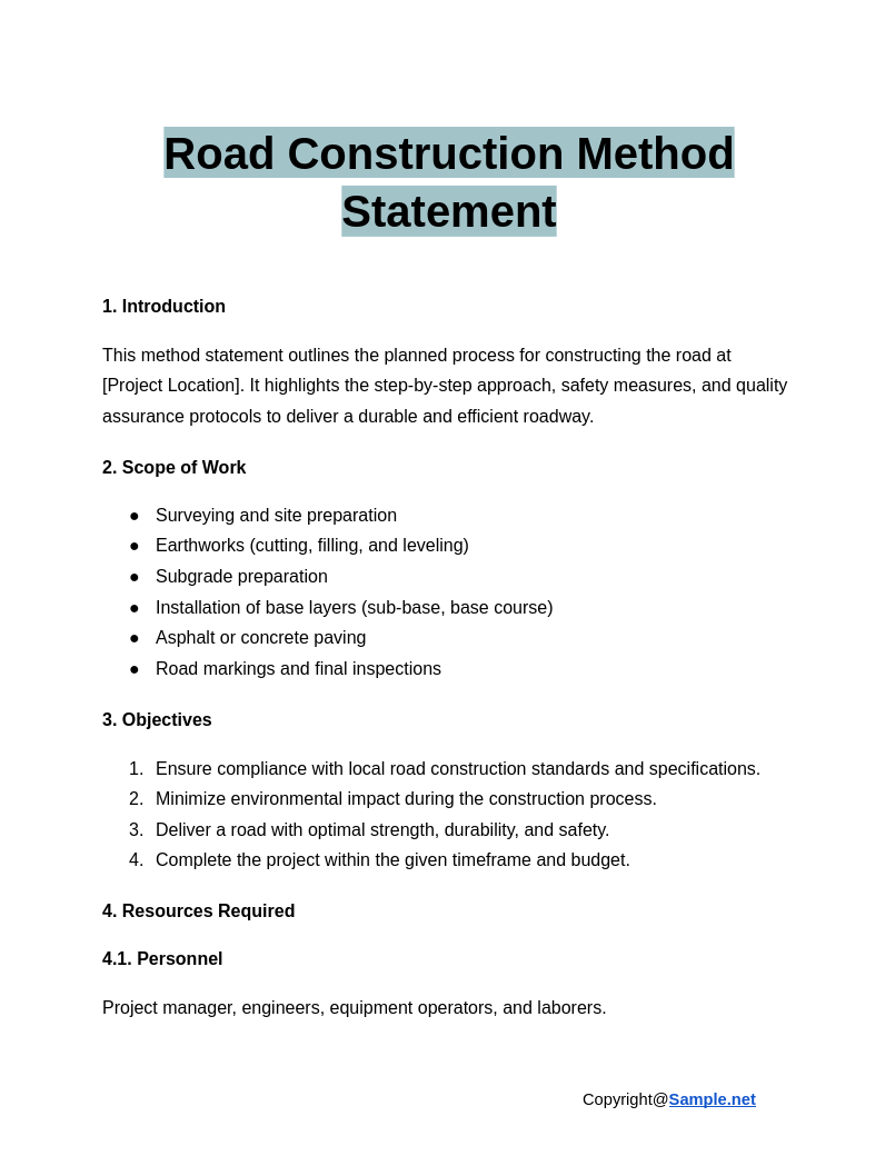 Road Construction Method Statement Google Docs 01 17 2025 11 09 AM