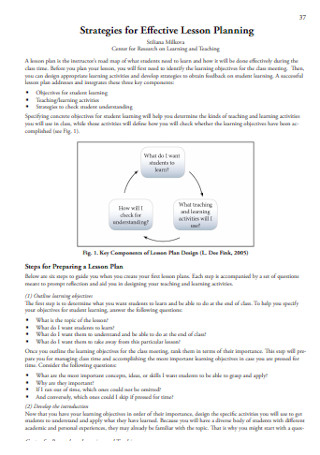 Strategies for Effective Lesson Planning