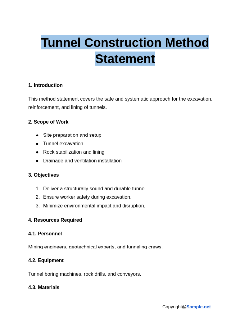 Tunnel Construction Method Statement Google Docs 01 17 2025 11 10 AM