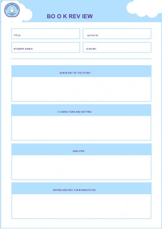 Blank Book Review Form