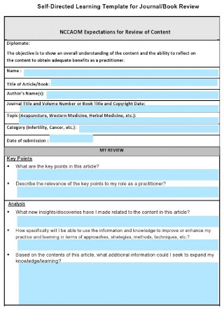 Book Review Form Template