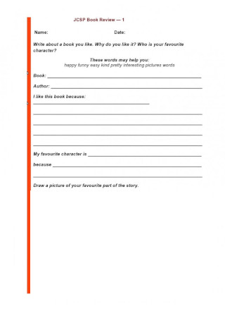 Book Review Form