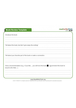 Book Review Template