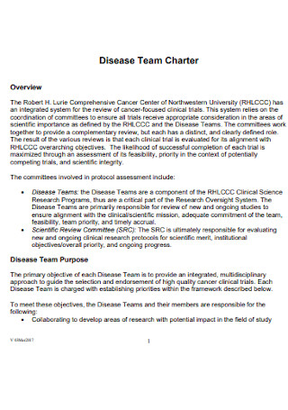 Disease Team Charter