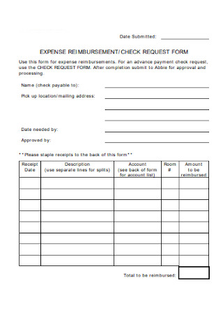Expense Check Request Form