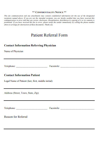 Patient Referral Form 