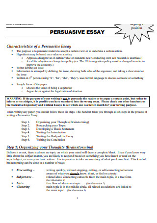 persuasive essay guide pdf