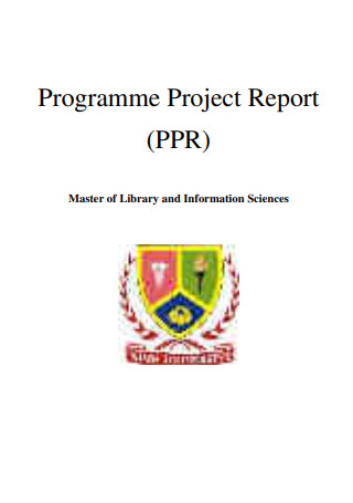 Programme Project Report