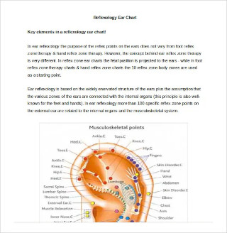 Reflexology Ear Chart