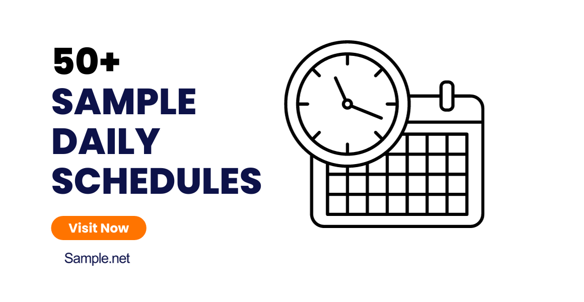 sample daily schedules