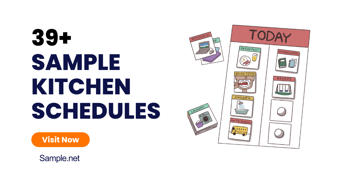 sample kitchen schedules