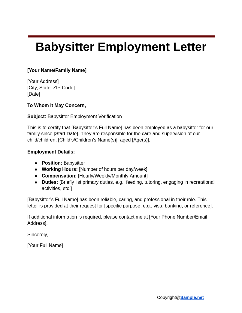 Babysitter Employment Letter Google Docs 12 04 2024 10 43 AM