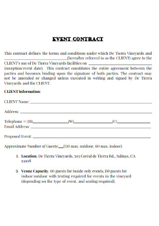 Basic Event Planner Contract