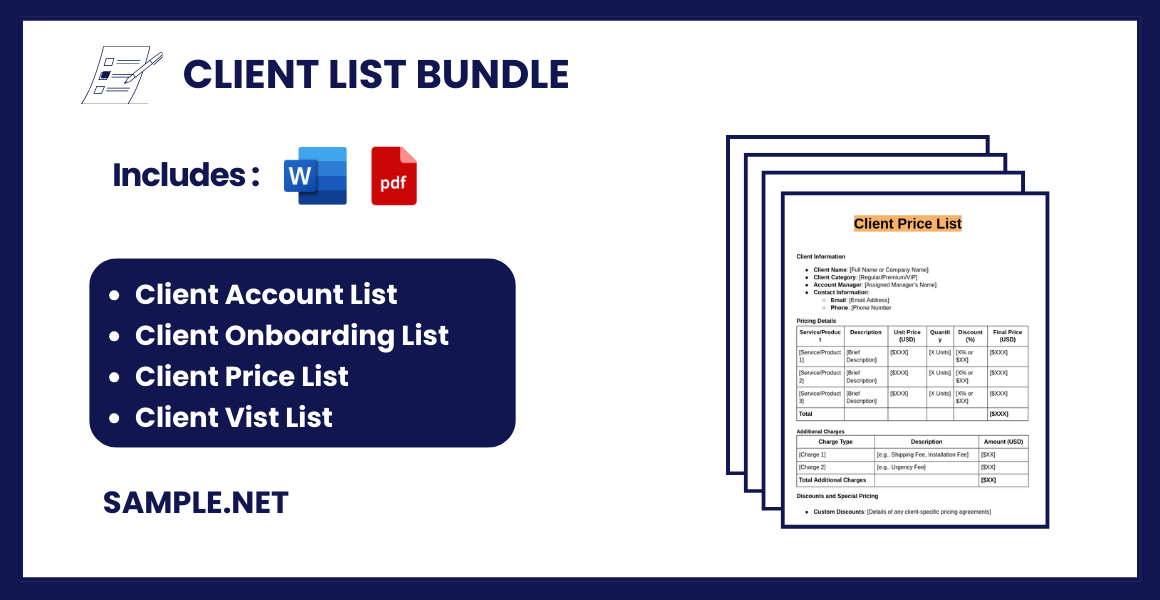 client list bundle