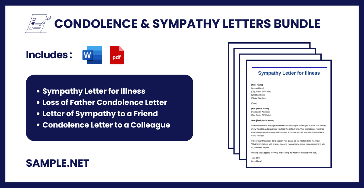 Condolence & Sympathy Letters Bundle