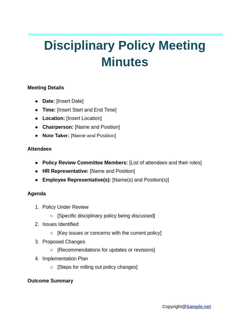 Disciplinary Policy Meeting Minutes Google Docs 11 15 2024 12 22 PM