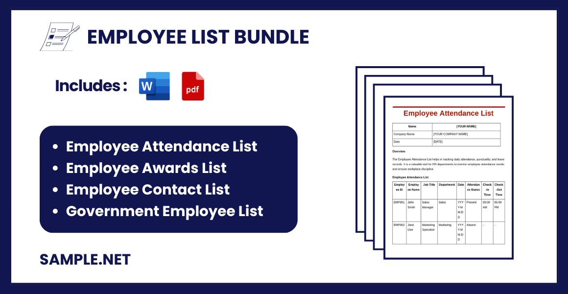 employee list bundle