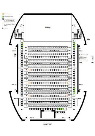 Event Hall Seating Chart