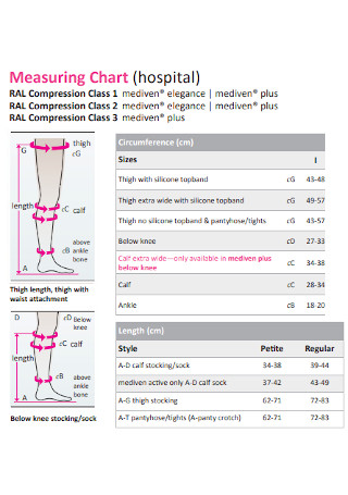 Hospital Measuring Chart