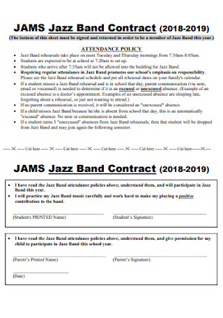 Jazz Band Contract