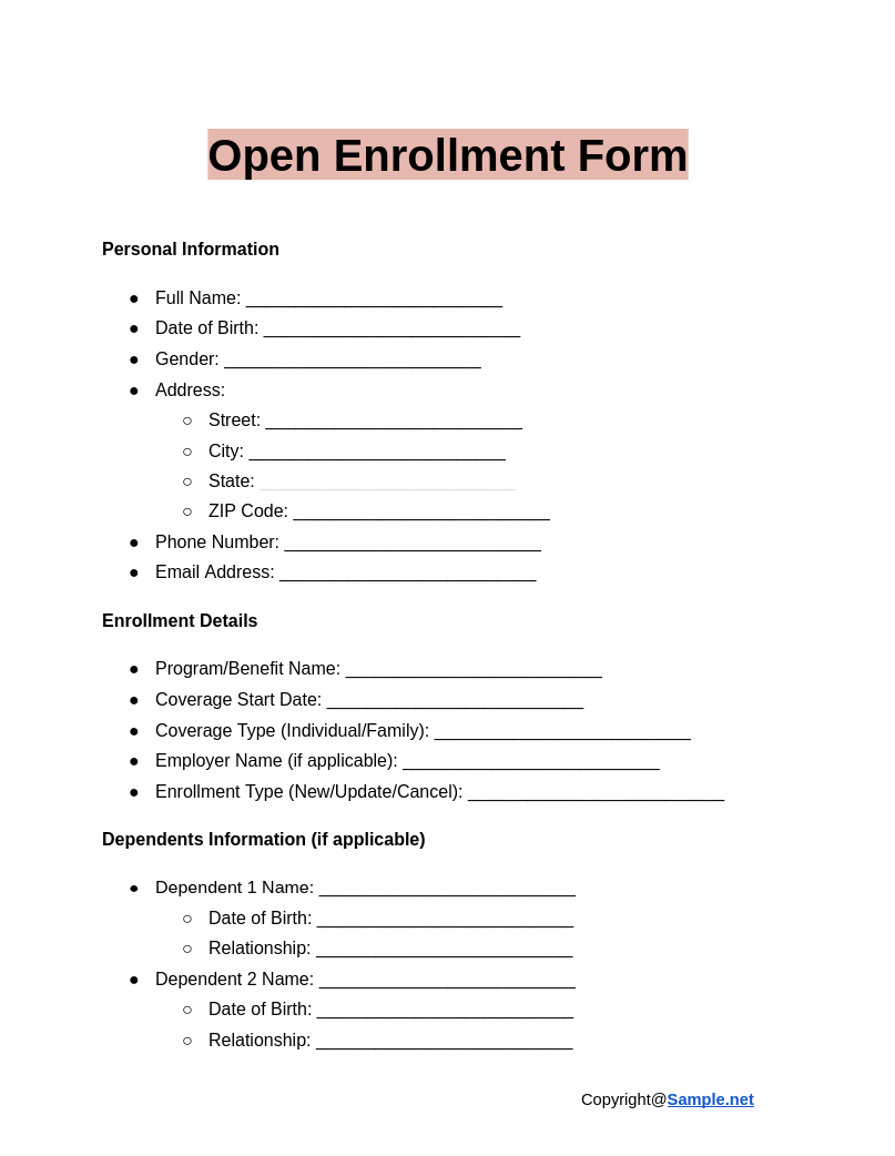 Open Enrollment Form Google Docs 12 24 2024 10 50 AM