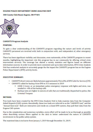 Police Crime Analysis Report