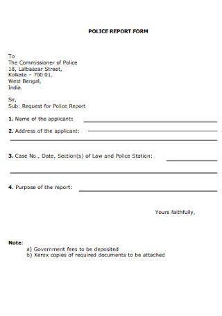 Police Report Form1