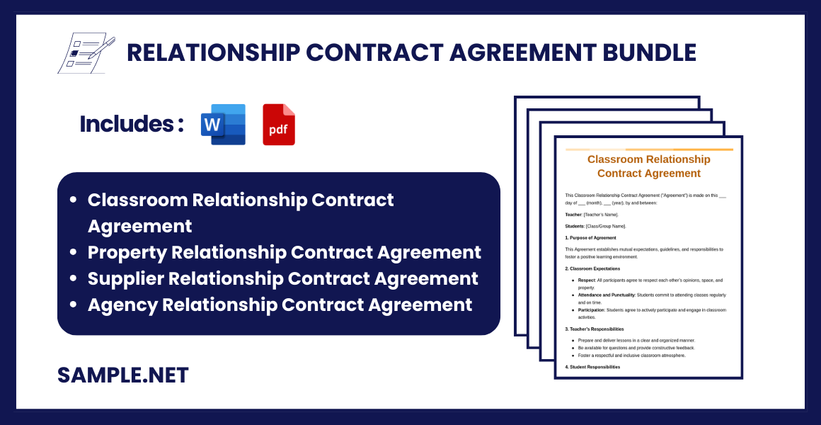 relationship contract agreement bundle