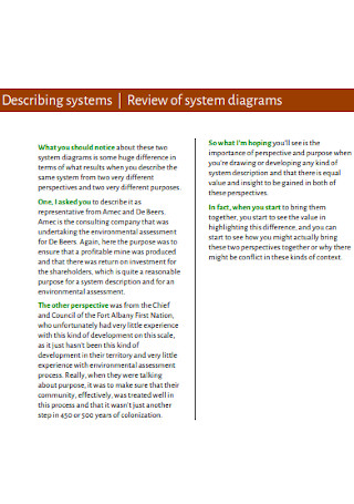 Review of System Diagrams