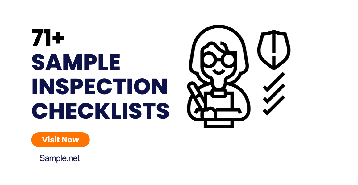 sample inspection checklists