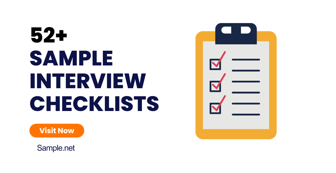 sample interview checklists