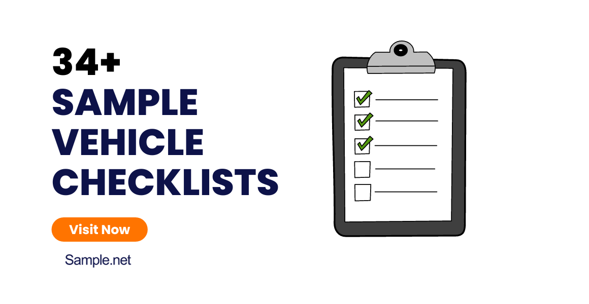 sample vehicle checklists