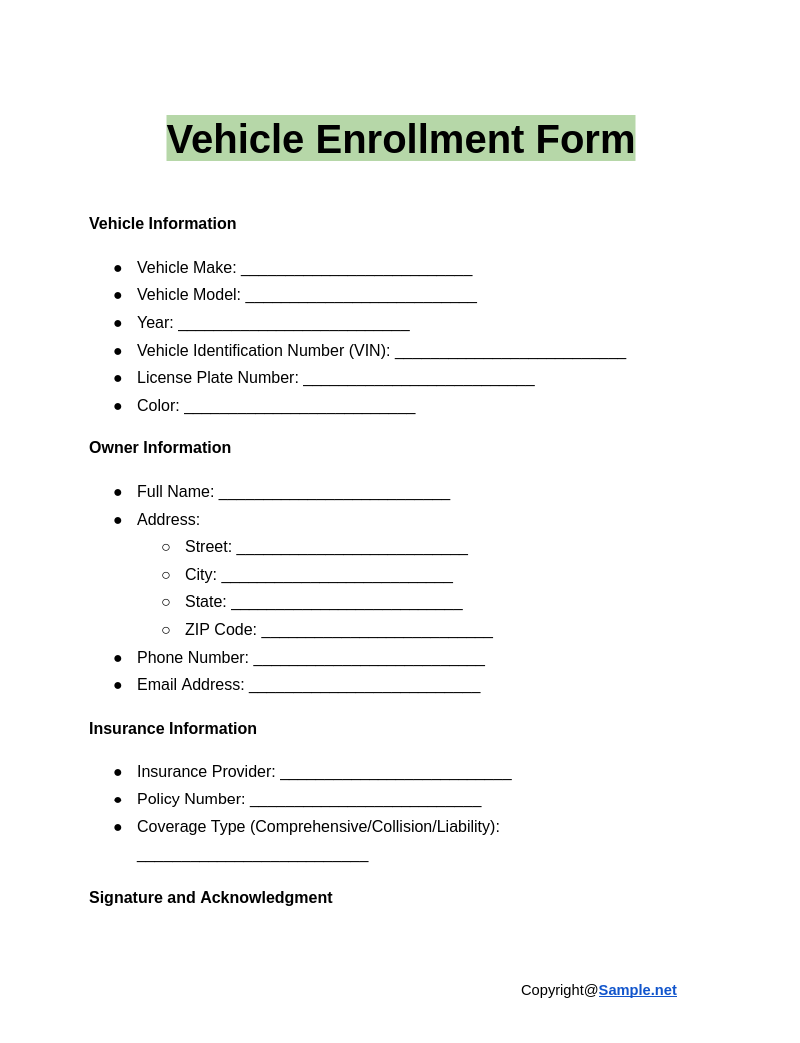 Vehicle Enrollment Form Google Docs 12 24 2024 10 50 AM