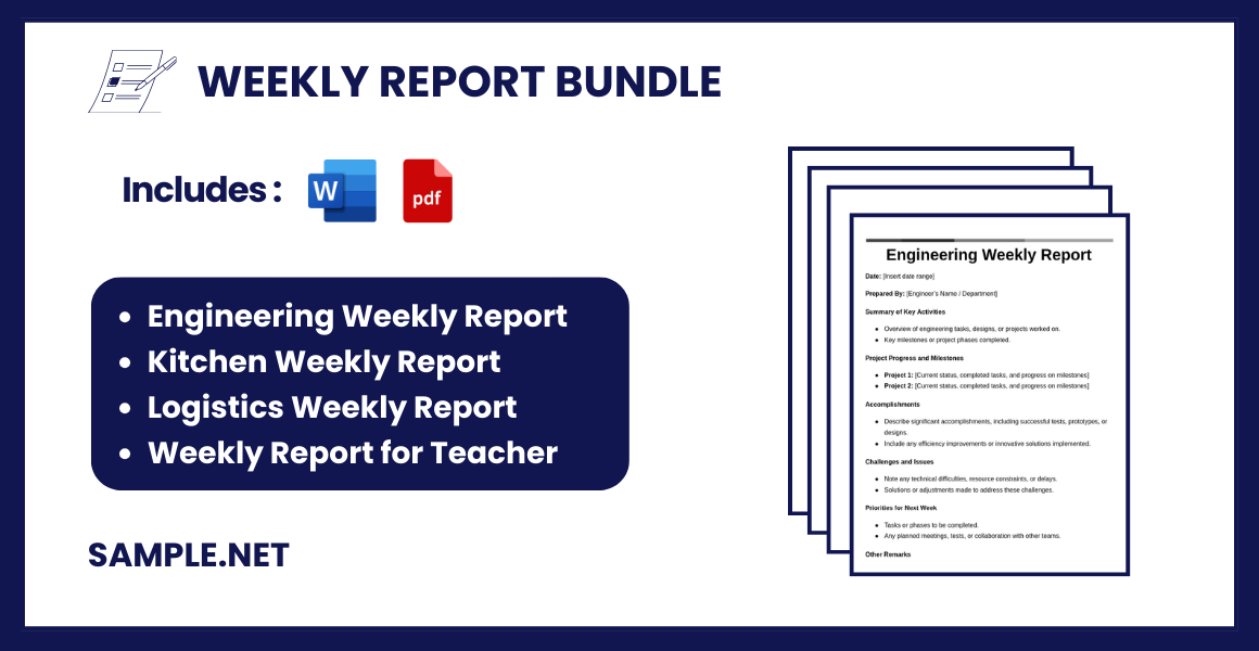 weekly report bundle