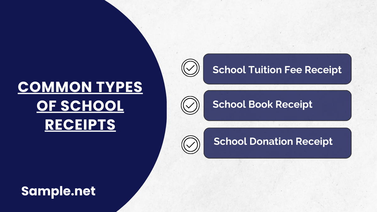 Common Types of School Receipts