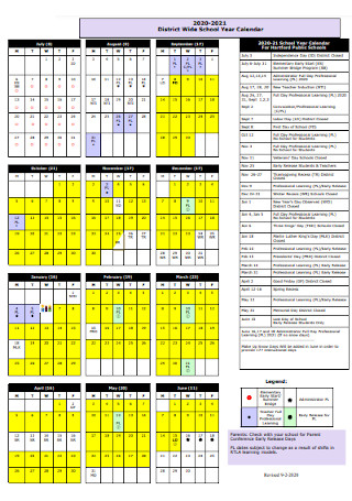 District Wide School Year Calendar